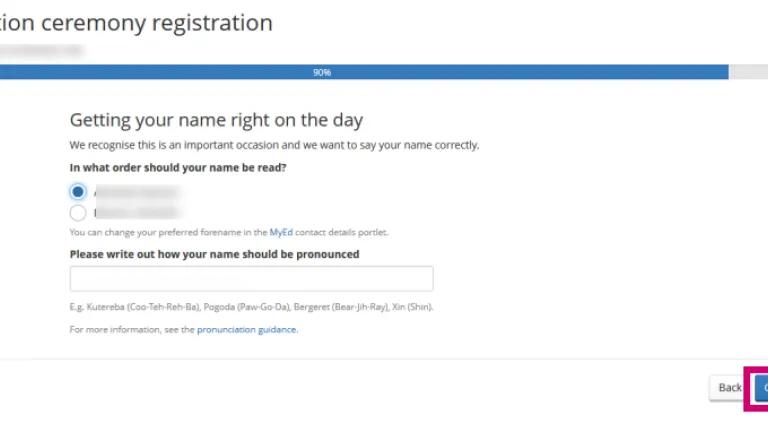 You will be asked in what order your name should be read.