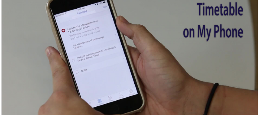 Timetable on My Phone