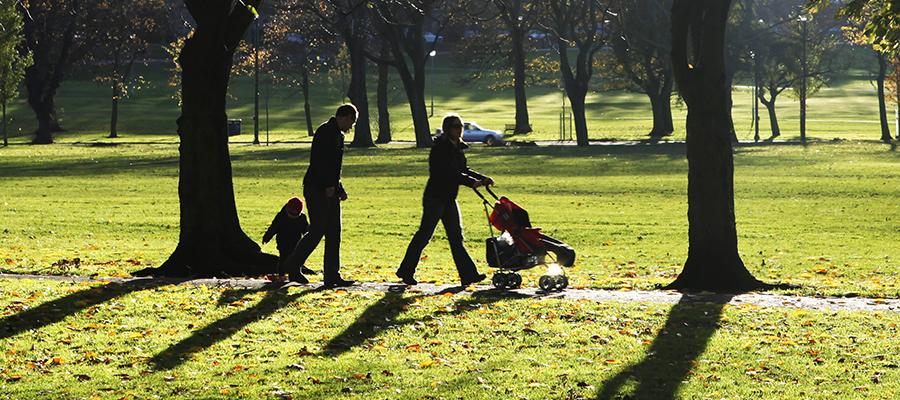 A family on the Meadows