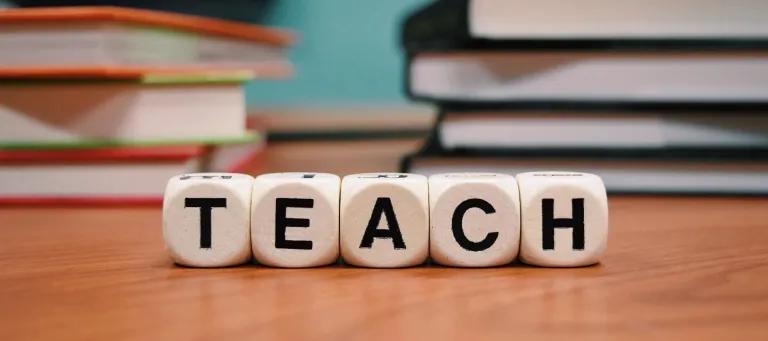 Image of blocks spelling out t-e-a-c-h