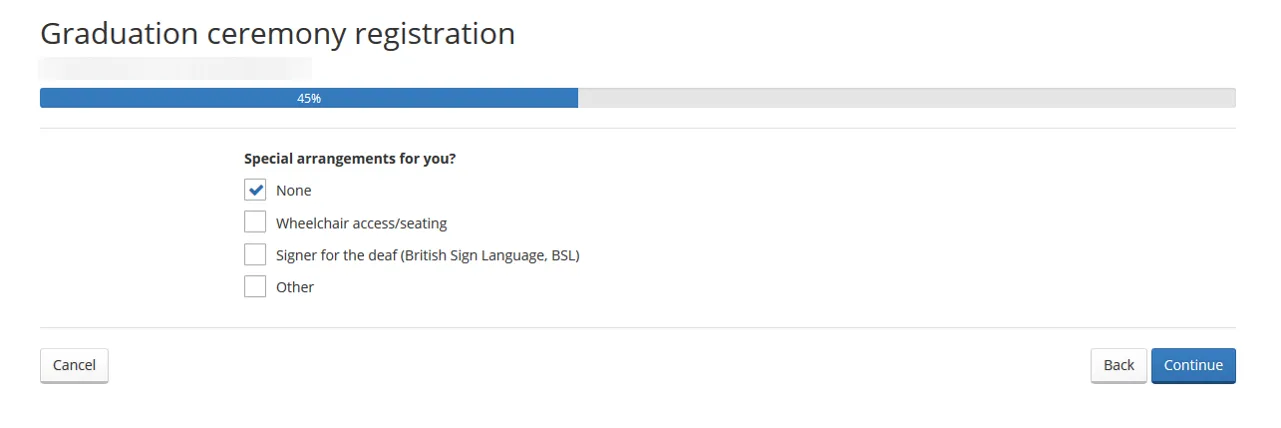 Graduation registration form image 6