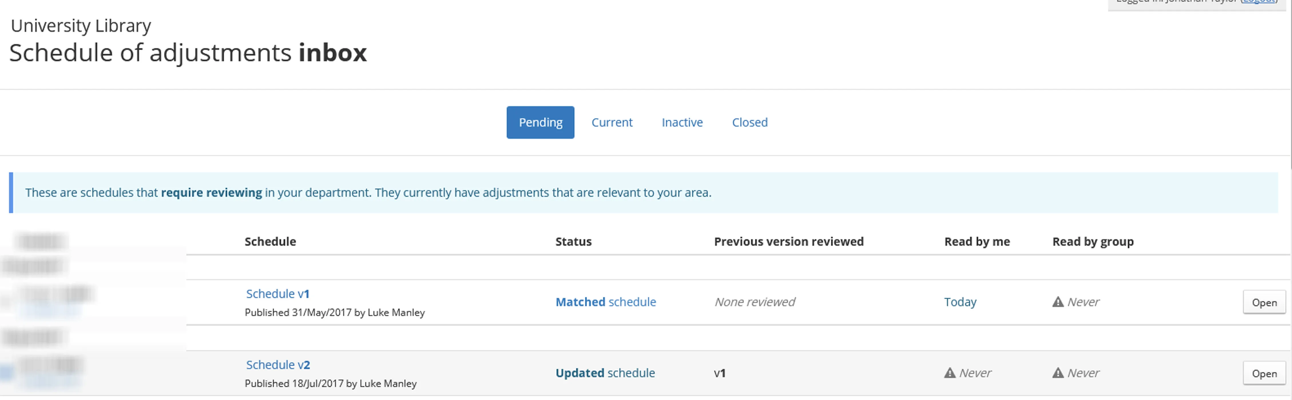 library adjustments inbox image
