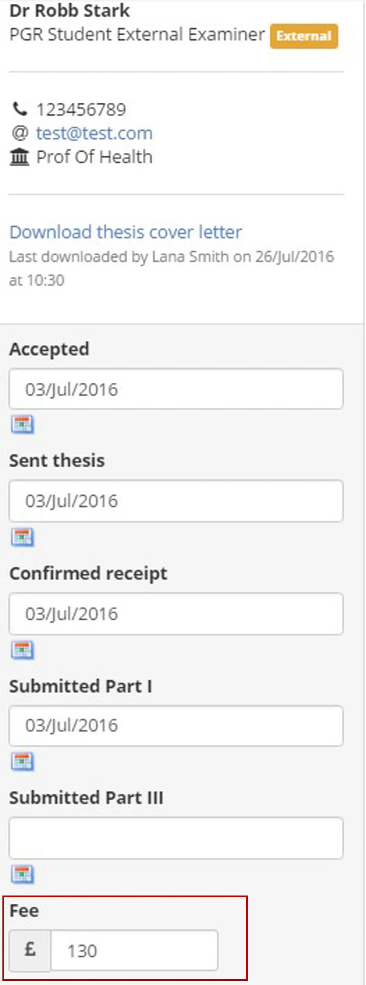 Image of Examiner fee amount updated