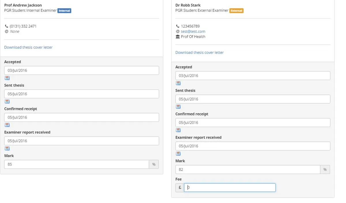 Image of the workflow dates required screen