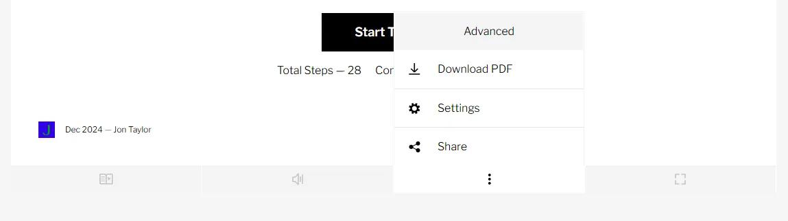 IORAD Tool menu options for download