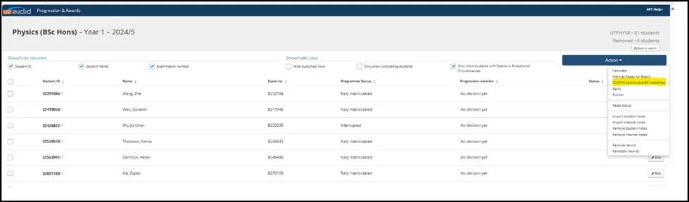 Screenshot of APT programmes confirmation
