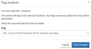 Flag selection window