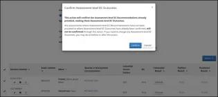 Screenshot of APT outcome confirmation