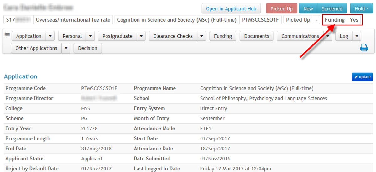 Image of direct application funding flag