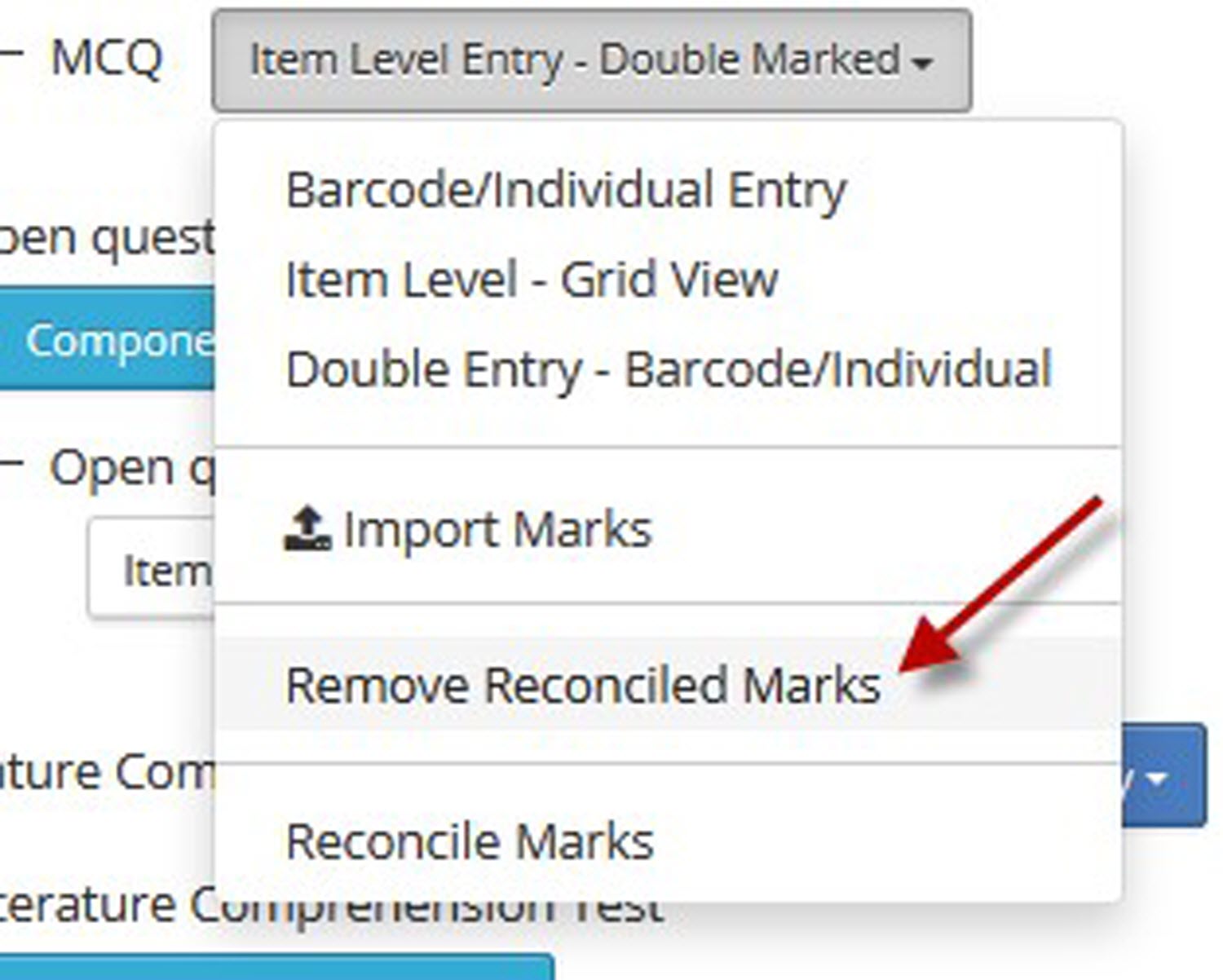 Double marking removing marks