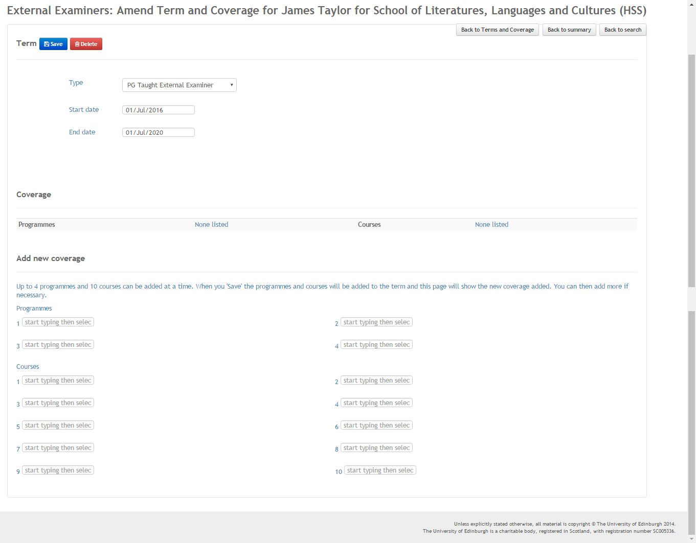 edit terms and coverage