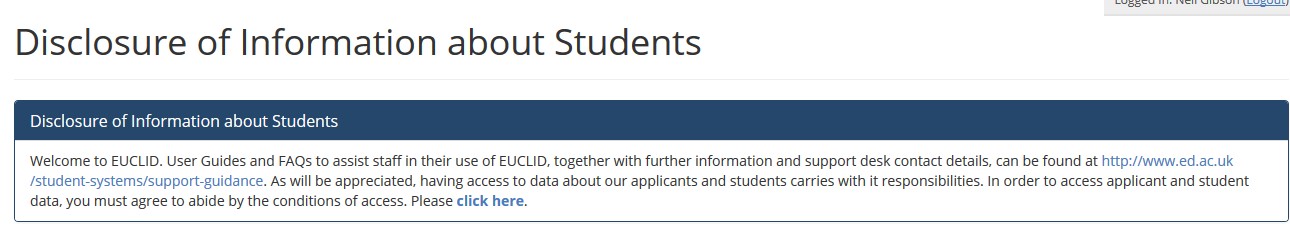 Image of external academics disclosure of information terms