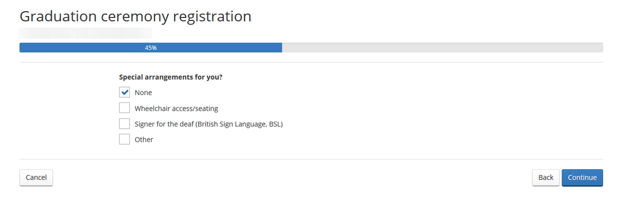 Graduation registration form image 6