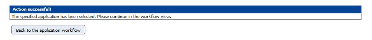 Image of the application pipeline screen with a selected application