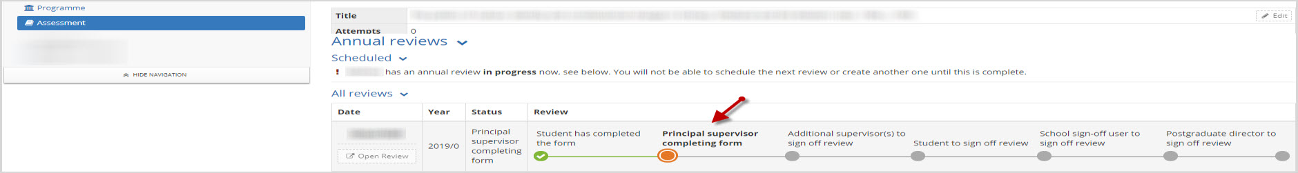 PGRAR Stage_Assessment Page