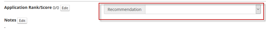 recommendation