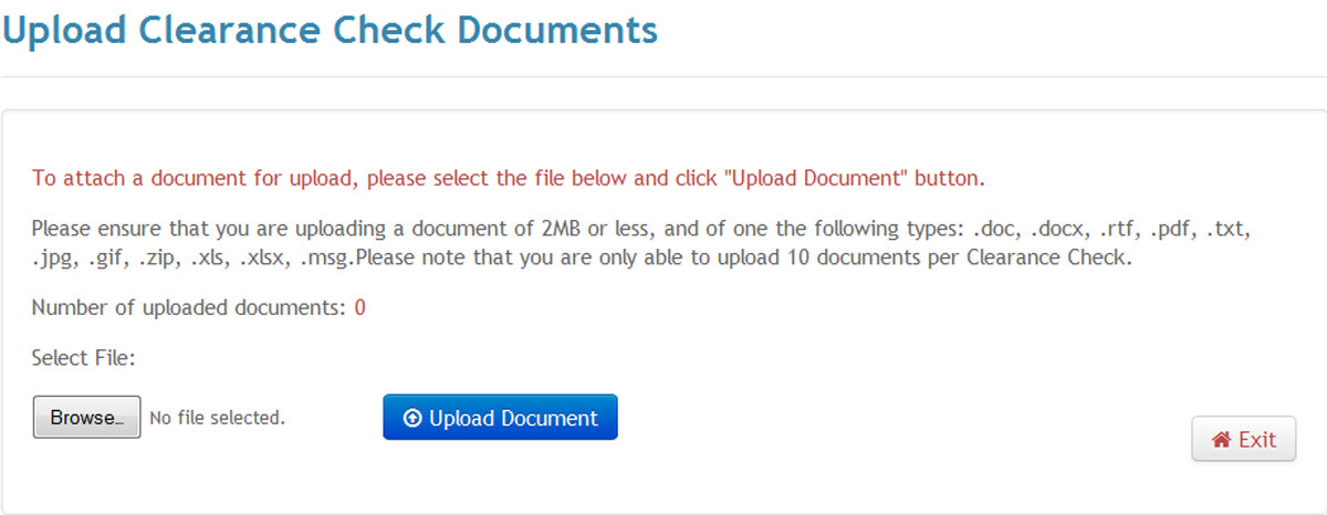 Upload document page image